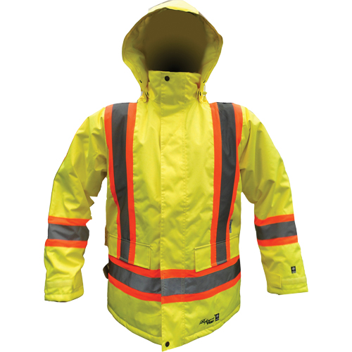 Safety Parka, High Visibility Lime-Yellow, Small Distribution Industrielle GC