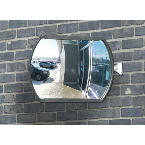Miroir convexe rectangulaire/rond avec bras t&eacute;lescopique, 12" h x 18" la, Int&eacute;rieur/Ext&eacute;rieur Distribution Industrielle GC