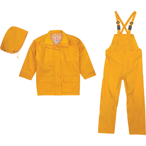 Open Road&reg; 150D Rip-Stop 3-Piece Rain Suit, Polyester, Large, Yellow Distribution Industrielle GC