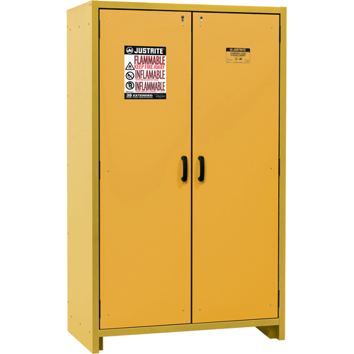 Armoire d'entreposage 30 minutes s&eacute;curitaire et conforme &agrave; la norme EN, 45 gal., 2 Porte(s), 45,83" La x 76,65" h x 24,21" p Distribution Industrielle GC