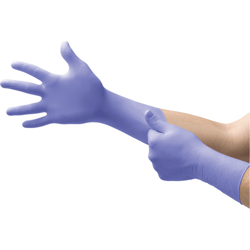Gants Supreno EC, Petit, Nitrile, 5,5-mil, Sans poudre, Mauve, Classe 2 Distribution Industrielle GC