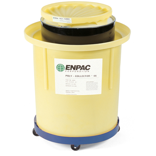Poly-Collector 66 avec baril en acier, 32,5" dia. x 42" h, Cap. de d&eacute;versement 70 gal. US Distribution Industrielle GC