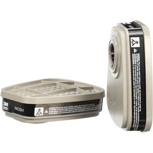 Cartouches pour respirateur s&eacute;rie 6000, Cartouche gaz/vapeur, Vapeur organique Distribution Industrielle GC