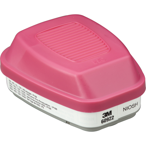 Cartouches pour respirateur s&eacute;rie 6000, Cartouche gaz/vapeur, Gaz acide/P100 Distribution Industrielle GC