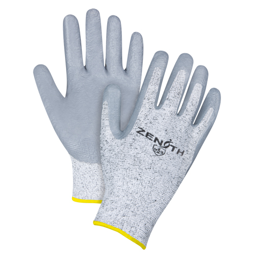 Gants &eacute;lastiques sans coutures r&eacute;sistants &agrave; la coupe, Taille 2T-Grand/11, Calibre 13, Rev&ecirc;tement Nitrile, Enveloppe en PEHP, ANSI/ISEA 105 niveau 2/EN 388 niveau 3 Distribution Industrielle GC