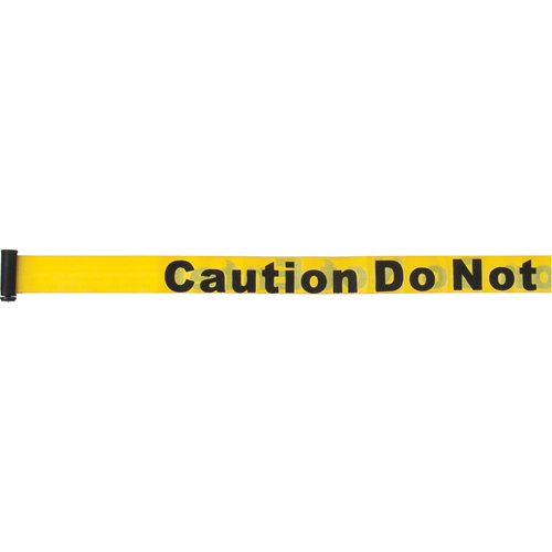Cartouches de ruban pour assembler vos propre barri&egrave;res de contr&ocirc;le des foules, Caution Do Not Enter, 7', Ruban Jaune Distribution Industrielle GC