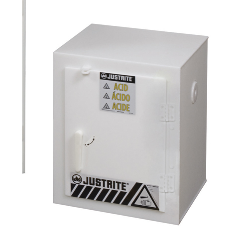 Armoires solides en poly&eacute;thyl&egrave;ne pour acides, 6 x 0,66043 gal., 17" x 22" x 17" Distribution Industrielle GC
