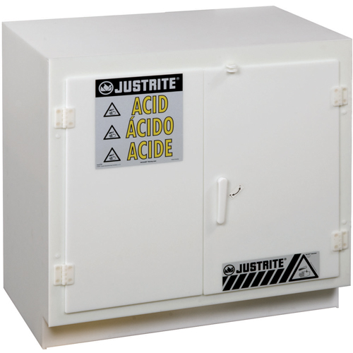 Armoires solides en poly&eacute;thyl&egrave;ne pour acides, 6 x 0,66043 gal., 36" x 35,75" x 21,75" Distribution Industrielle GC