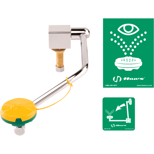 Poste de douche oculaire/faciale, Installation Montage sur &eacute;vier Distribution Industrielle GC