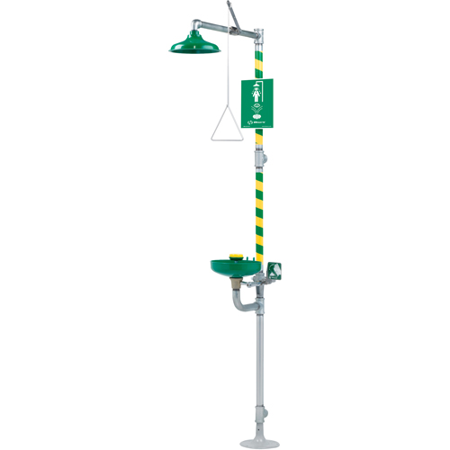 Combinaisons de douche oculaire/faciale & douche d'urgence, Socle Distribution Industrielle GC