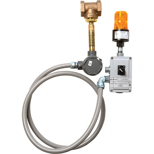Syst&egrave;me dalarme pour les douches durgence et les installations de lavage des yeux Distribution Industrielle GC