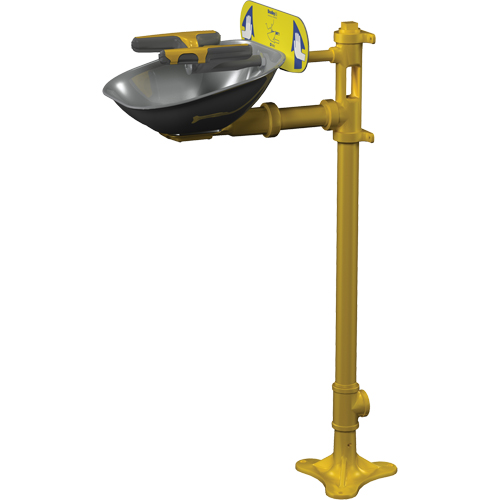 Halo Face/Eyewash Stations, Pedestal Installation, Stainless Steel Bowl Distribution Industrielle GC