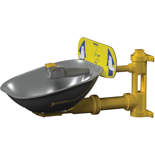 Halo Eyewash Stations, Wall-Mount Installation, Stainless Steel Bowl Distribution Industrielle GC