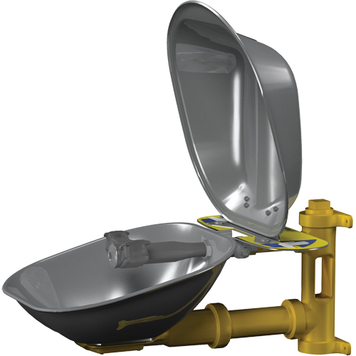 Halo Eyewash Stations, Wall-Mount Installation, Stainless Steel Bowl Distribution Industrielle GC