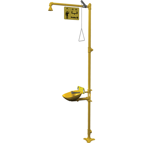 Combinaison de douche d'urgence & douche oculaire Halo Distribution Industrielle GC