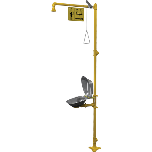 Halo Combination Emergency Shower & Eyewash Station Distribution Industrielle GC