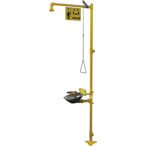 Halo Combination Emergency Shower & Eyewash Station Distribution Industrielle GC