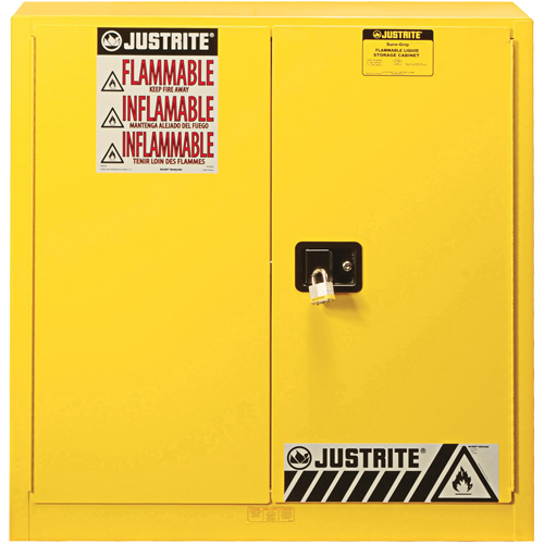 Armoire de s&eacute;curit&eacute; pour produits inflammables Ex Sure-Grip, 30 gal., 2 Porte(s), 36" La x 35" h x 24" p Distribution Industrielle GC