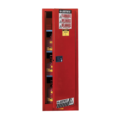 Sure-Grip&reg; EX Slimline Flammable Safety Cabinet, 22 gal., 3 Shelves Distribution Industrielle GC