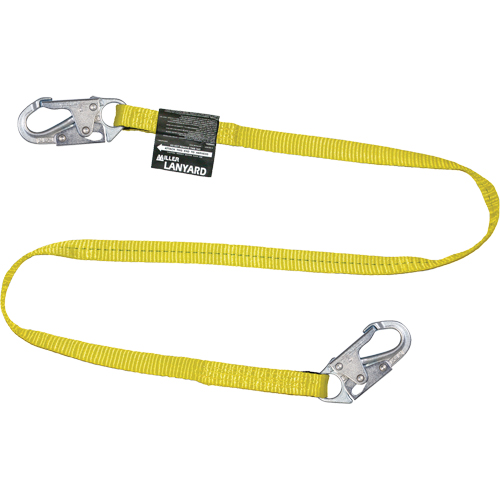 Longe en toile &agrave; sangle Miller, 1 branches, 6', Classe CSA B, Polyester Distribution Industrielle GC