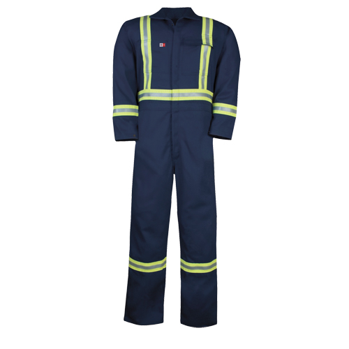Westex UltraSoft&reg; Unlined Coveralls, Size 34/36, Navy Blue, 12.4 cal/cm2 Distribution Industrielle GC