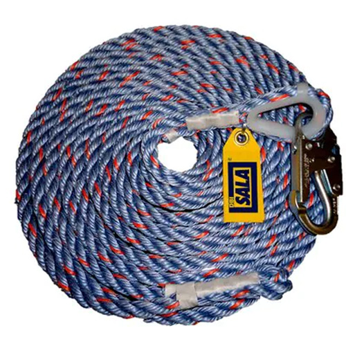 Corde de sauvetage avec mousqueton DBI-SALA, Polyester/Polypropyl&egrave;ne Distribution Industrielle GC