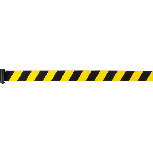 Cartouches de ruban pour assembler vos propre barri&egrave;res de contr&ocirc;le des foules, 7', Ruban Jaune Distribution Industrielle GC