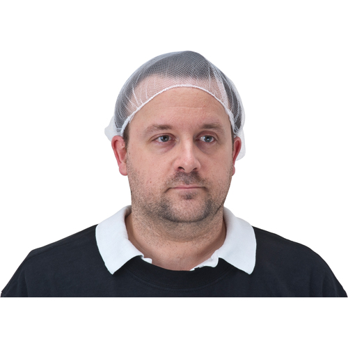 Hair Nets, Nylon, 24", White Distribution Industrielle GC