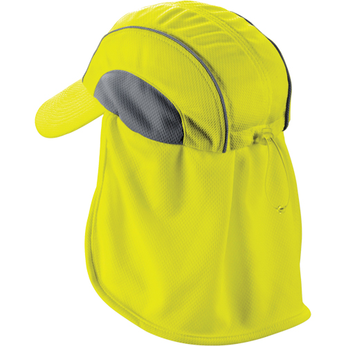 Chill-Its&reg; 6650 Cooling Hats with Neck Shades, Hi-Vis Lime Distribution Industrielle GC