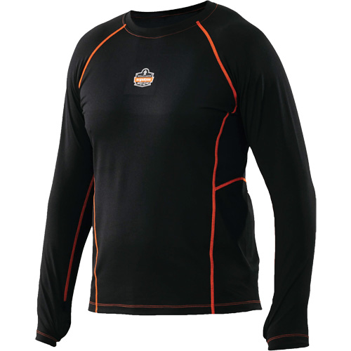 Maillots thermiques &agrave; manches longues, Hommes, Moyen, Noir Distribution Industrielle GC