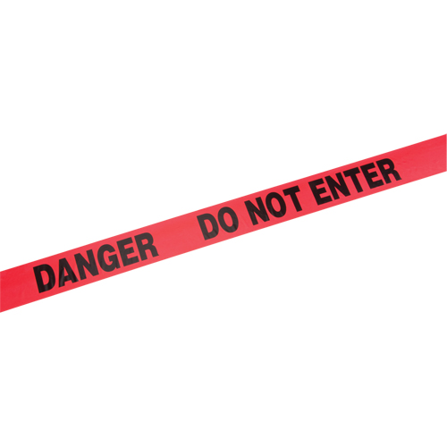 Standard Barricade Tape, English, 3" W x 1000' L, 2 mils, Red Distribution Industrielle GC