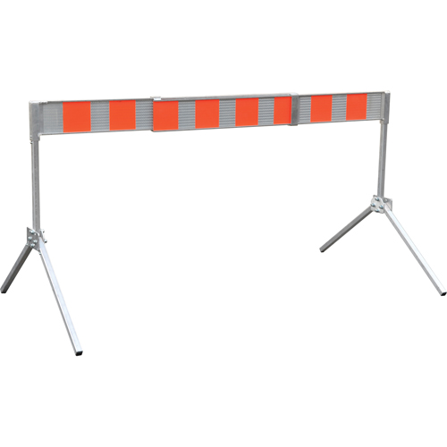 Street Barricade, A-Frame, 6' L x 5-1/2" H, Orange/White Distribution Industrielle GC