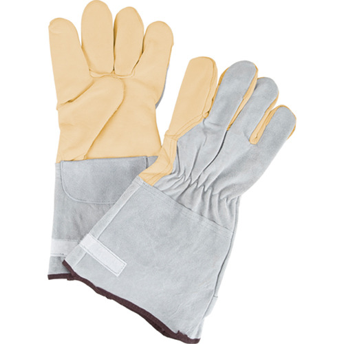 Gants de travail &agrave; ajustement d'usage standard, Grand, Paume en Cuir fleur de vache Distribution Industrielle GC