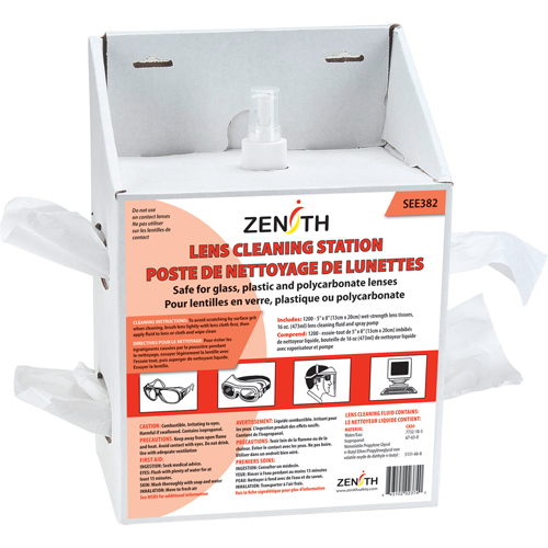 Disposable Lens Cleaning Station, Cardboard, 8" L x 5" D x 12-1/2" H Distribution Industrielle GC