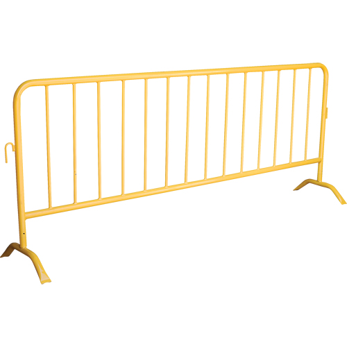 Portable Barrier, Interlocking, 102" L x 40" H, Yellow Distribution Industrielle GC