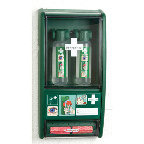 Douche oculaire Cederroth/Trousse de premiers soins Salvequick, Dispositif m&eacute;dical Classe 1, Station Distribution Industrielle GC