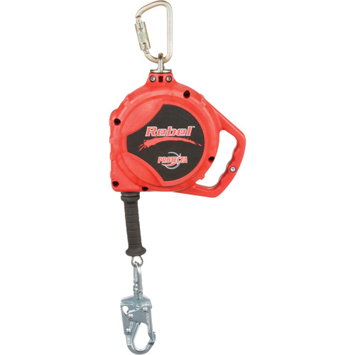 Rebel Self Retracting Lifeline, 33', Galvanized Steel, Swivel Distribution Industrielle GC