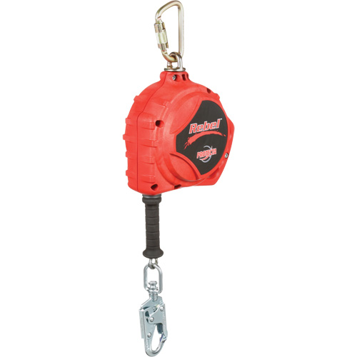 Rebel Self Retracting Lifeline, 33', Galvanized Steel, Swivel Distribution Industrielle GC