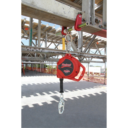 Rebel Self Retracting Lifeline, 33', Galvanized Steel, Swivel Distribution Industrielle GC