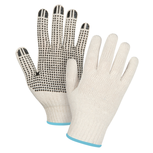 Lightweight Dotted String Knit Gloves, Poly/Cotton, Single Sided, 7 Gauge, X-Large Distribution Industrielle GC