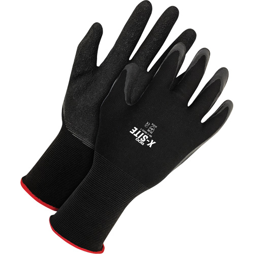 Gants enduits X-Site, Petit, R&ecirc;vetement Latex, Calibre 15, Enveloppe en Nylon Distribution Industrielle GC