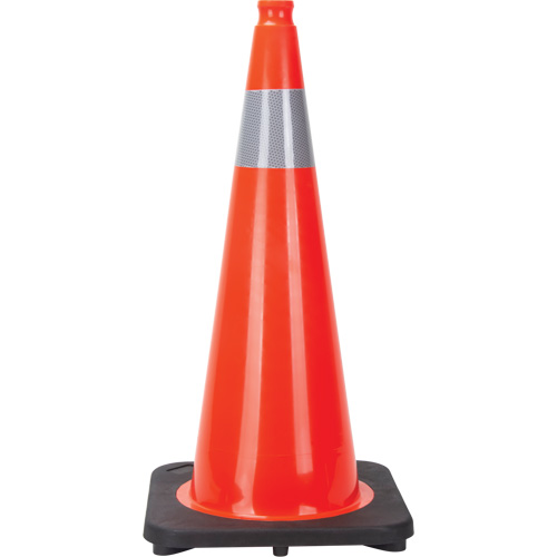 Traffic Cone, 28", Orange, 4" Reflective Collar(s) Distribution Industrielle GC