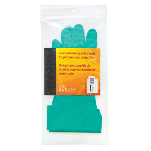 Diamond-Grip Chemical-Resistant Gloves, Size 10, 13" L, Nitrile, Flock-Lined Inner Lining, 13-mil Distribution Industrielle GC