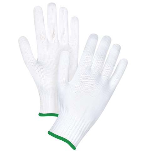 Gants tricot&eacute;s sans couture, Polyester, Calibre 10, Moyen Distribution Industrielle GC