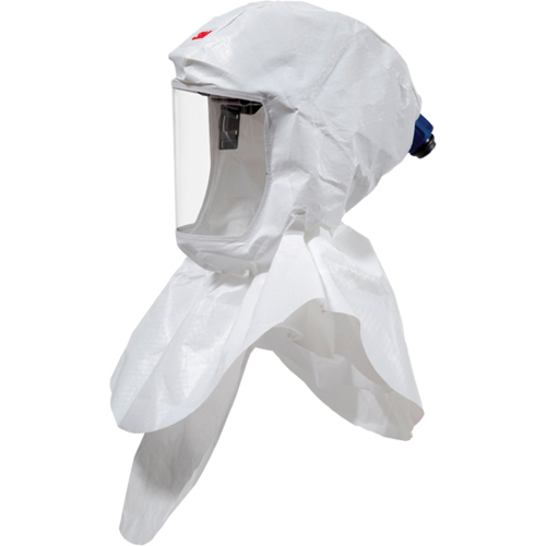 Cagoule Versaflo complet avec col interne et coiffe de premi&egrave;re qualit&eacute;, Universel, Coiffe souple, Bavette Double Distribution Industrielle GC