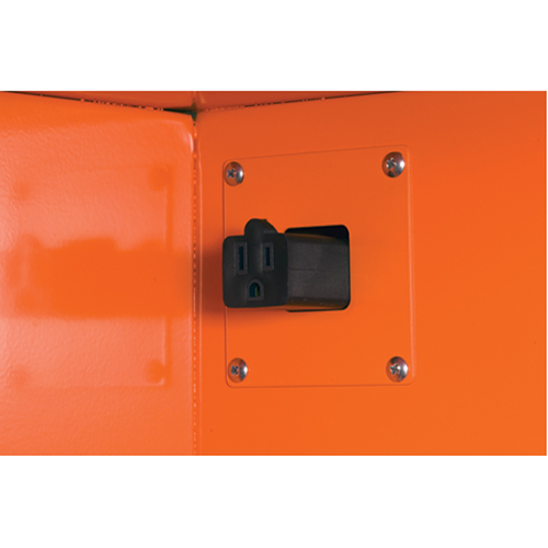 Emergency Preparedness Storage Cabinets, Steel, 4 Shelves, 65" H x 43" W x 18" D, Orange Distribution Industrielle GC