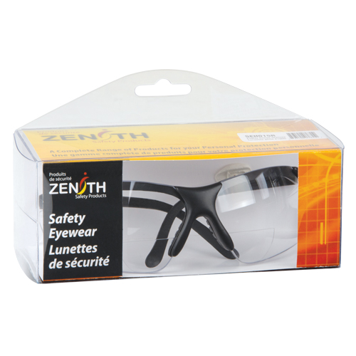 Lunettes de s&eacute;curit&eacute; s&eacute;rie Z1800 avec verres de lecture, Anti-&eacute;gratignures, Transparent, Dioptrie 2,0 Distribution Industrielle GC