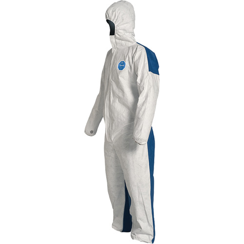 Combinaisons avec capuchon, 2T-Grand, Bleu/Blanc, Tyvek 400 D Distribution Industrielle GC