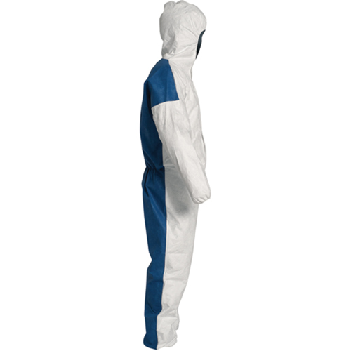 Combinaisons avec capuchon, 2T-Grand, Bleu/Blanc, Tyvek 400 D Distribution Industrielle GC