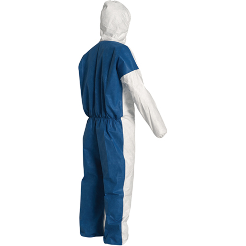 Combinaisons avec capuchon, 2T-Grand, Bleu/Blanc, Tyvek 400 D Distribution Industrielle GC